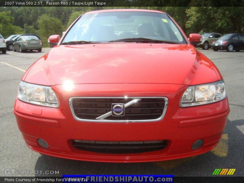 Passion Red / Taupe/Light Taupe 2007 Volvo S60 2.5T