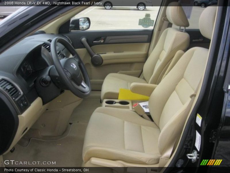 Nighthawk Black Pearl / Ivory 2008 Honda CR-V EX 4WD
