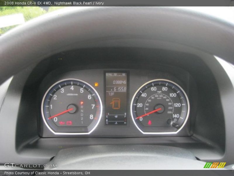 Nighthawk Black Pearl / Ivory 2008 Honda CR-V EX 4WD