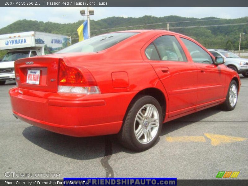 Passion Red / Taupe/Light Taupe 2007 Volvo S60 2.5T