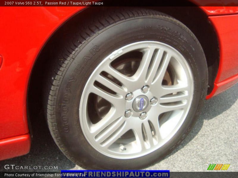 Passion Red / Taupe/Light Taupe 2007 Volvo S60 2.5T