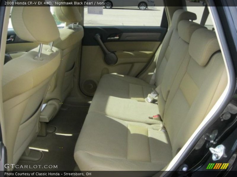 Nighthawk Black Pearl / Ivory 2008 Honda CR-V EX 4WD