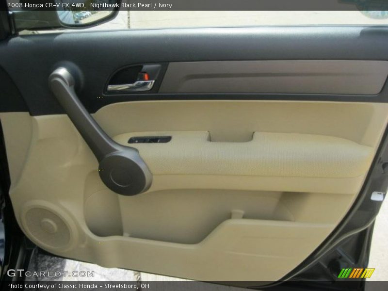 Nighthawk Black Pearl / Ivory 2008 Honda CR-V EX 4WD