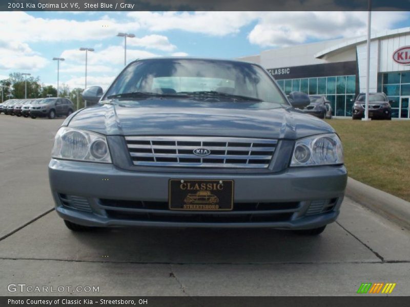 Steel Blue / Gray 2001 Kia Optima LX V6