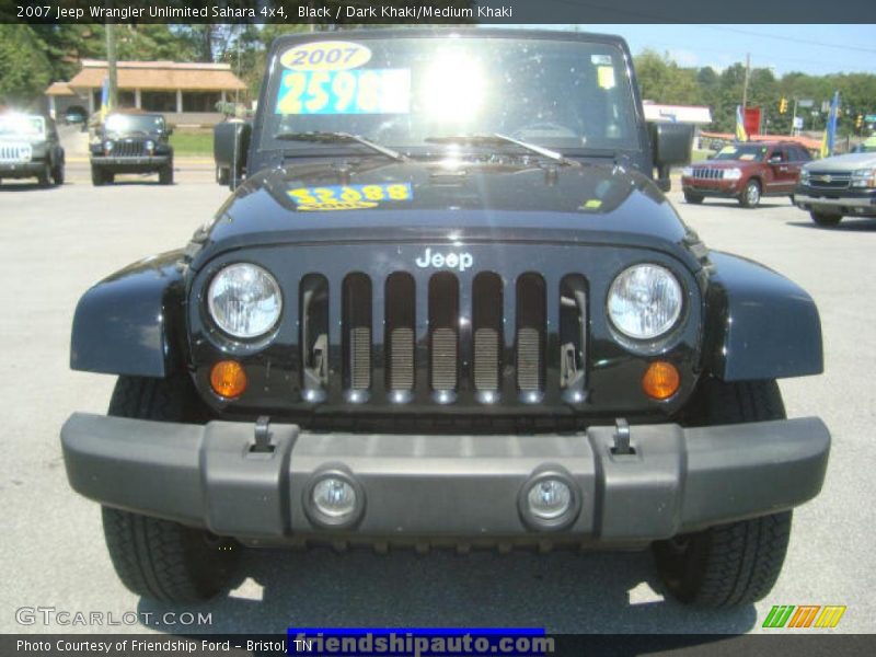 Black / Dark Khaki/Medium Khaki 2007 Jeep Wrangler Unlimited Sahara 4x4