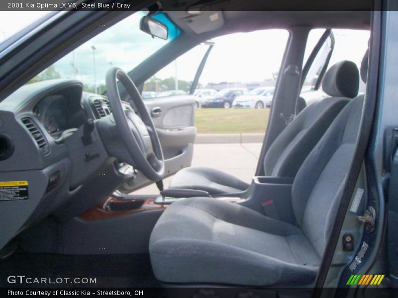 Steel Blue / Gray 2001 Kia Optima LX V6