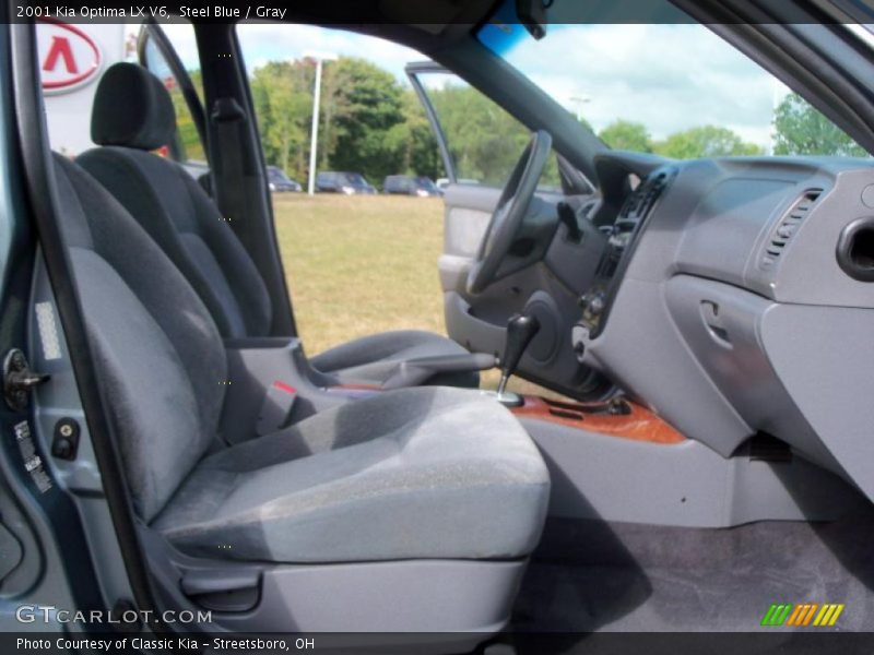 Steel Blue / Gray 2001 Kia Optima LX V6