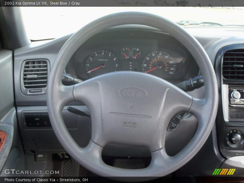 Steel Blue / Gray 2001 Kia Optima LX V6