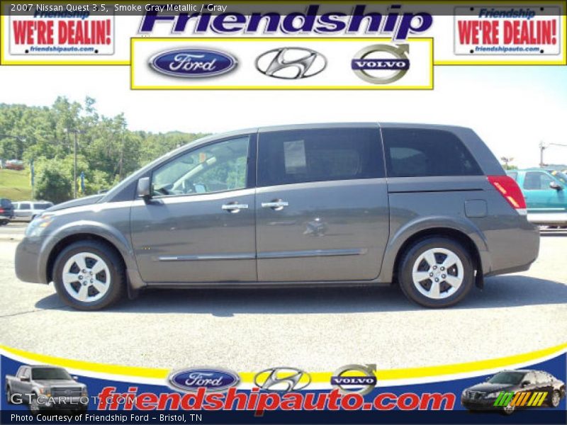 Smoke Gray Metallic / Gray 2007 Nissan Quest 3.5