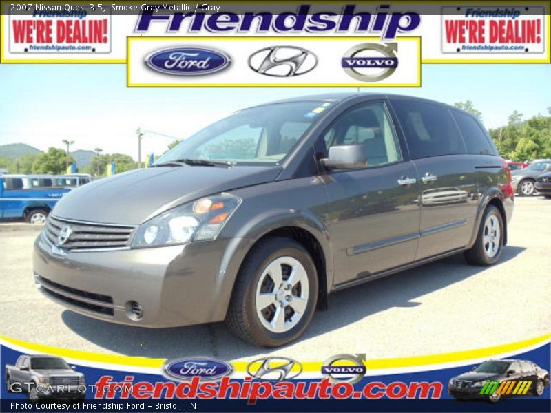 Smoke Gray Metallic / Gray 2007 Nissan Quest 3.5