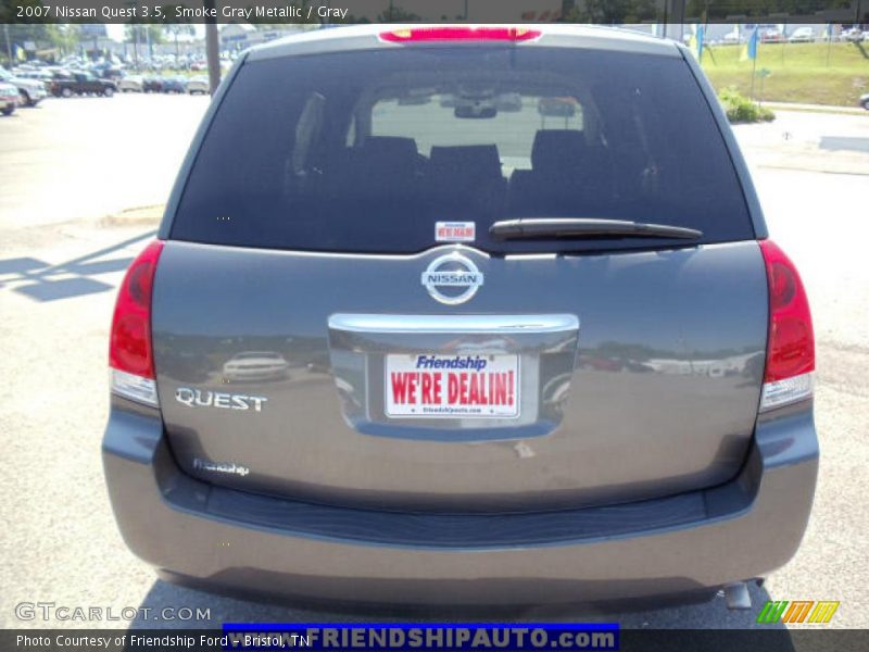Smoke Gray Metallic / Gray 2007 Nissan Quest 3.5