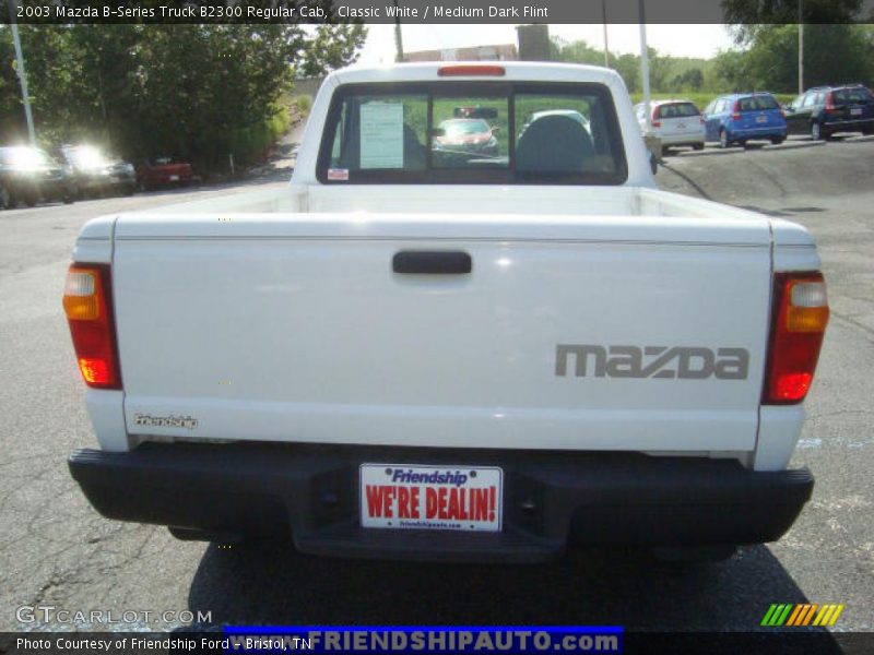 Classic White / Medium Dark Flint 2003 Mazda B-Series Truck B2300 Regular Cab