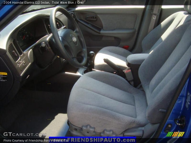 Tidal Wave Blue / Gray 2004 Hyundai Elantra GLS Sedan