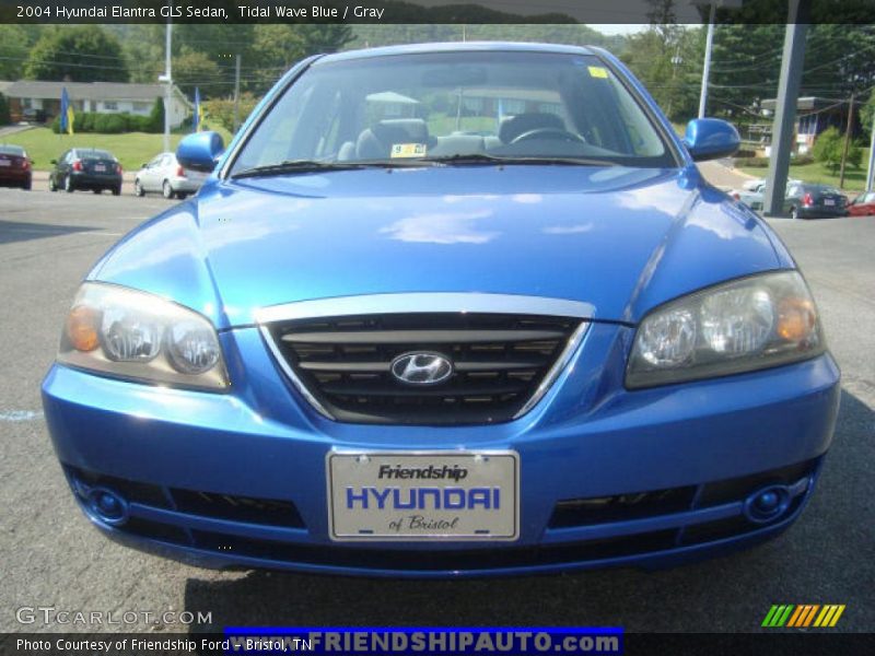 Tidal Wave Blue / Gray 2004 Hyundai Elantra GLS Sedan