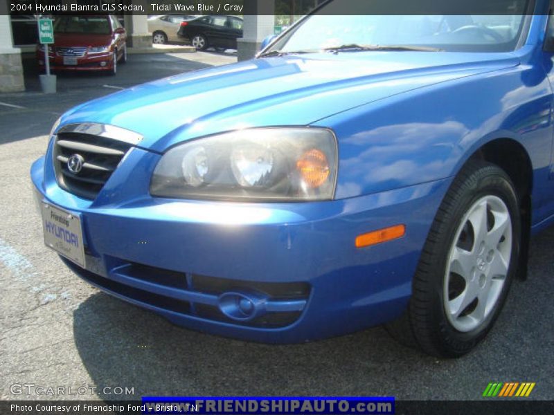 Tidal Wave Blue / Gray 2004 Hyundai Elantra GLS Sedan