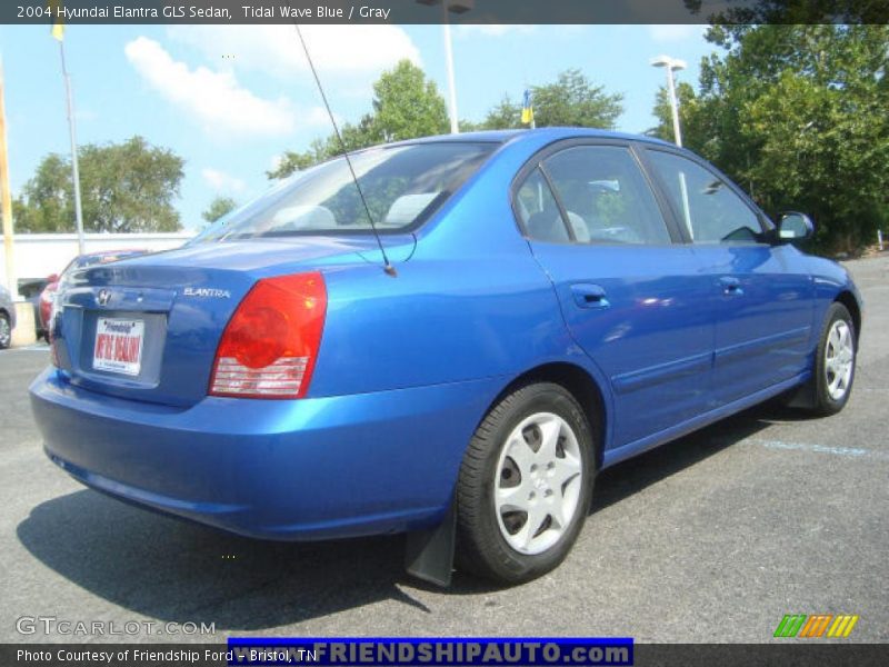 Tidal Wave Blue / Gray 2004 Hyundai Elantra GLS Sedan