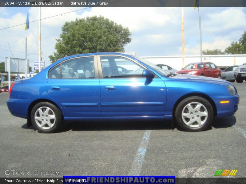 Tidal Wave Blue / Gray 2004 Hyundai Elantra GLS Sedan