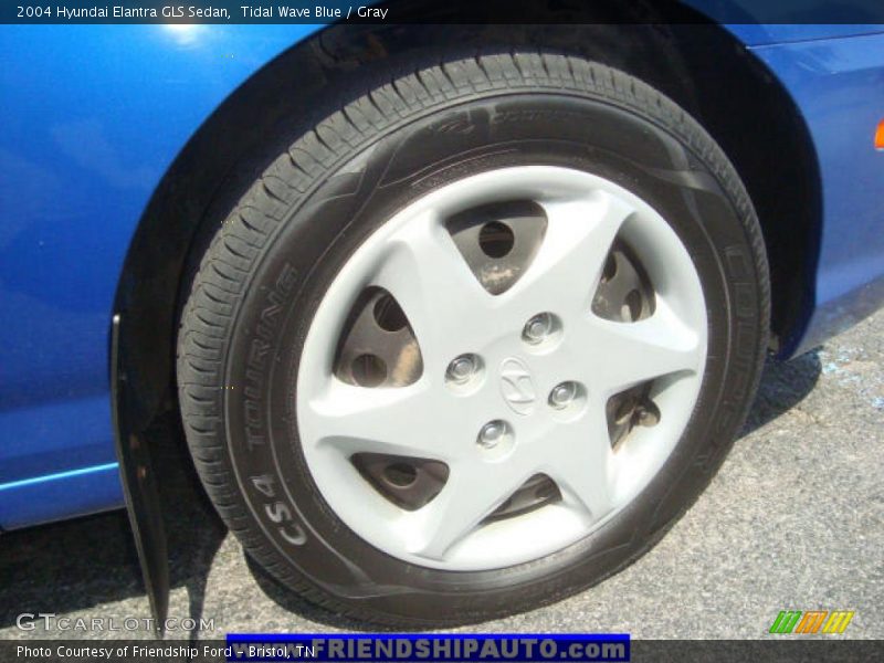 Tidal Wave Blue / Gray 2004 Hyundai Elantra GLS Sedan