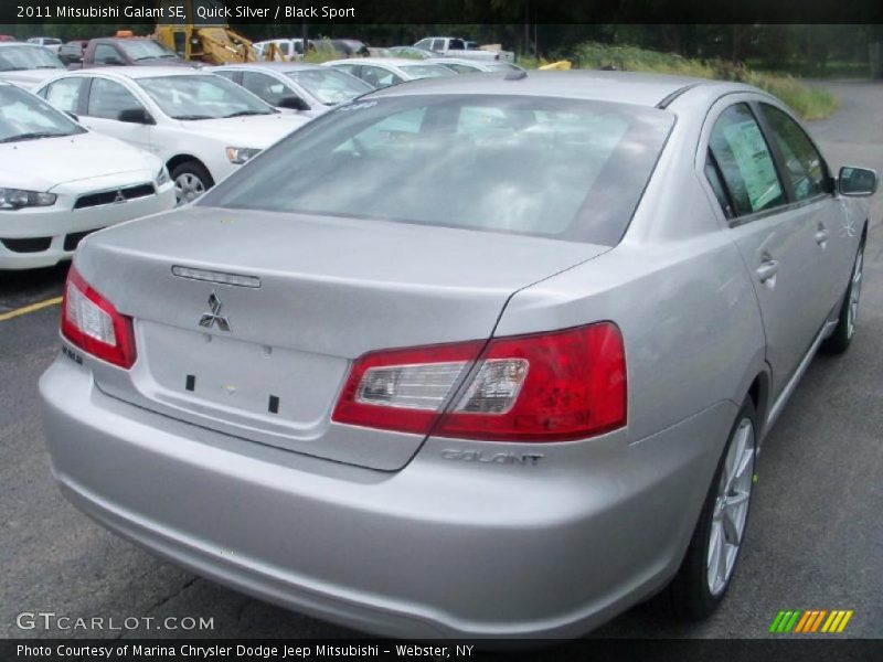 Quick Silver / Black Sport 2011 Mitsubishi Galant SE