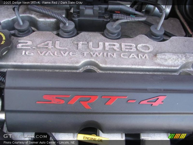 Flame Red / Dark Slate Gray 2005 Dodge Neon SRT-4