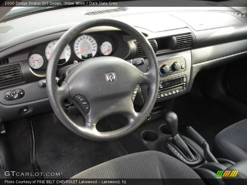Stone White / Dark Slate Grey 2006 Dodge Stratus SXT Sedan