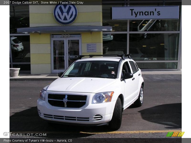 Stone White / Pastel Slate Gray 2007 Dodge Caliber SXT