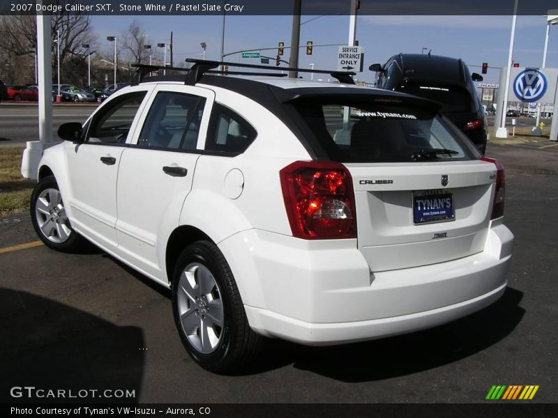 Stone White / Pastel Slate Gray 2007 Dodge Caliber SXT