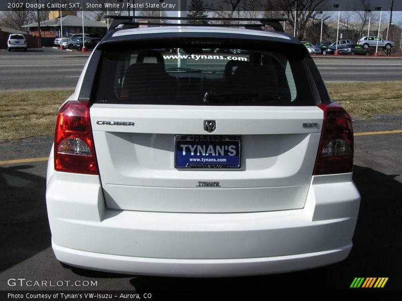 Stone White / Pastel Slate Gray 2007 Dodge Caliber SXT