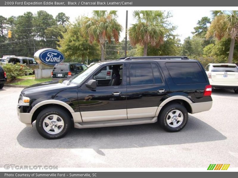 Black / Charcoal Black Leather/Camel 2009 Ford Expedition Eddie Bauer