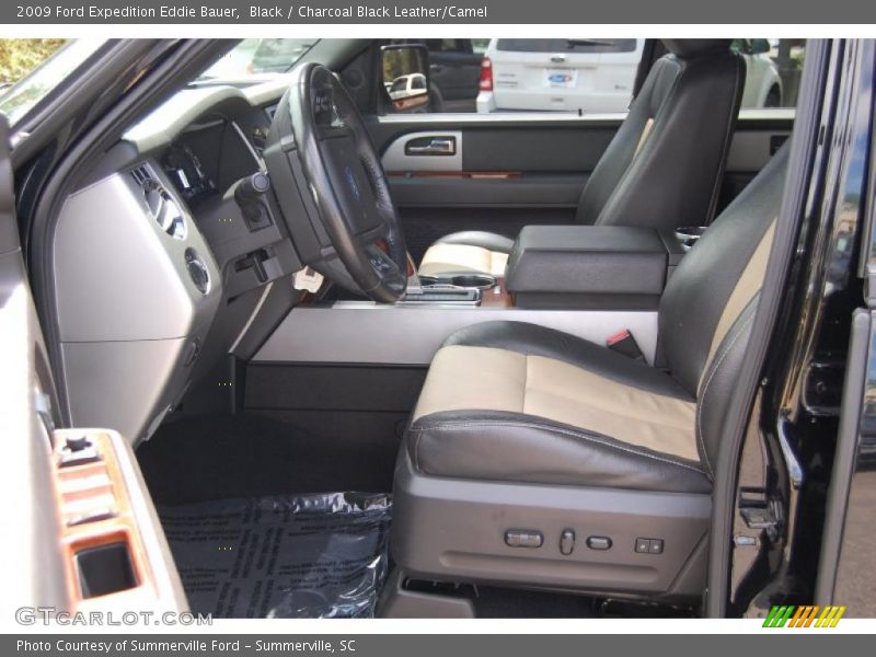 Black / Charcoal Black Leather/Camel 2009 Ford Expedition Eddie Bauer