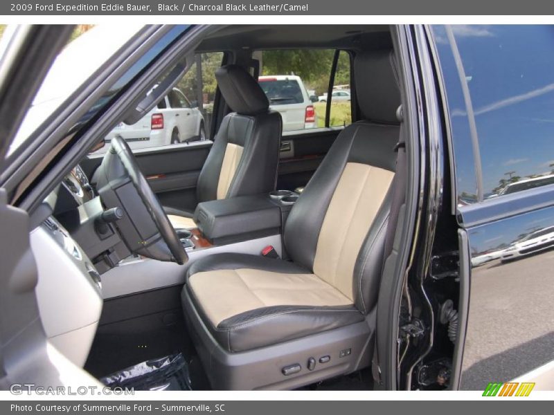 Black / Charcoal Black Leather/Camel 2009 Ford Expedition Eddie Bauer