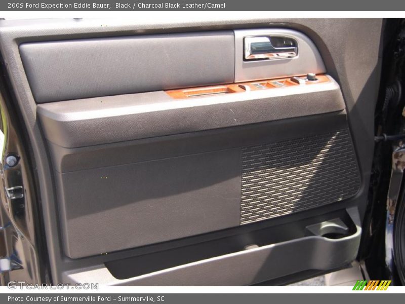 Black / Charcoal Black Leather/Camel 2009 Ford Expedition Eddie Bauer