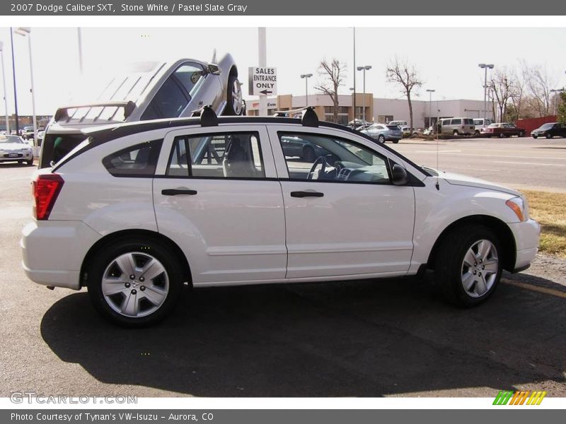 Stone White / Pastel Slate Gray 2007 Dodge Caliber SXT