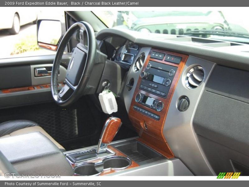 Black / Charcoal Black Leather/Camel 2009 Ford Expedition Eddie Bauer