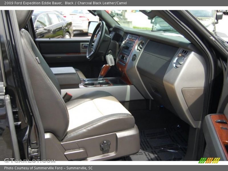 Black / Charcoal Black Leather/Camel 2009 Ford Expedition Eddie Bauer