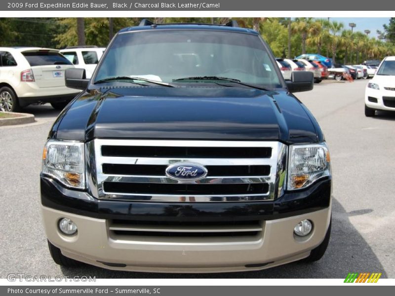 Black / Charcoal Black Leather/Camel 2009 Ford Expedition Eddie Bauer