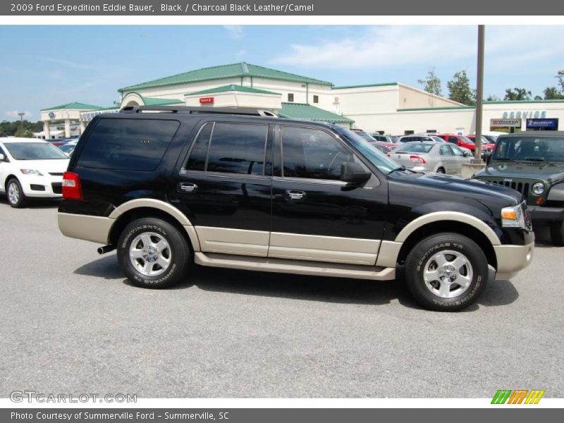 Black / Charcoal Black Leather/Camel 2009 Ford Expedition Eddie Bauer