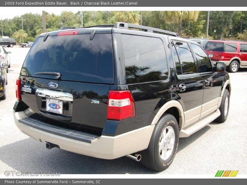 Black / Charcoal Black Leather/Camel 2009 Ford Expedition Eddie Bauer