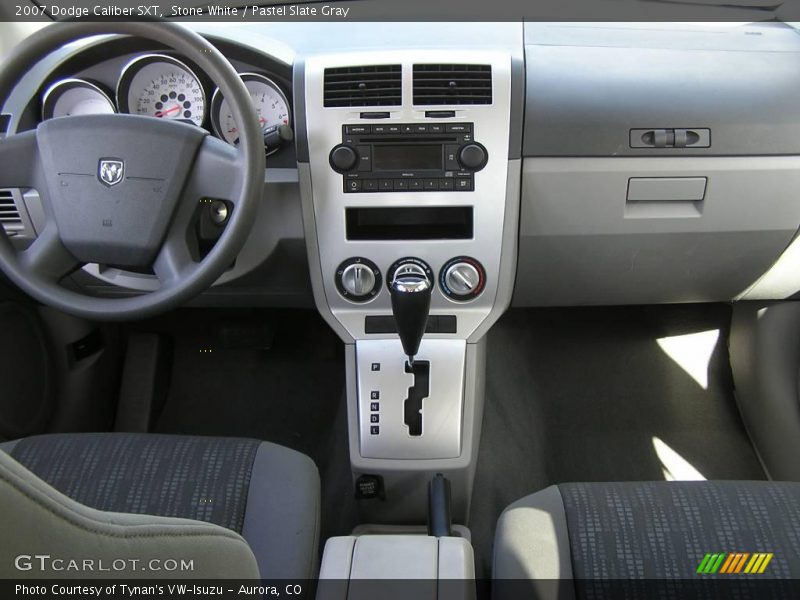 Stone White / Pastel Slate Gray 2007 Dodge Caliber SXT