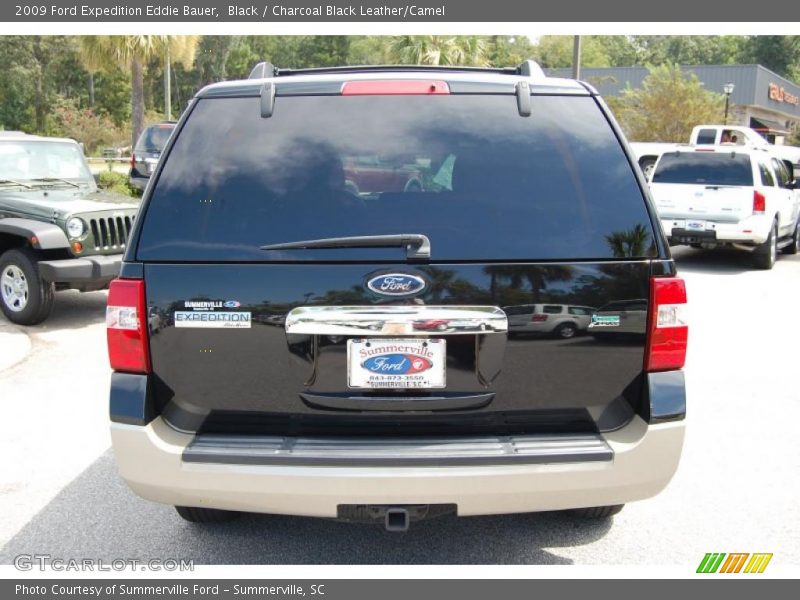 Black / Charcoal Black Leather/Camel 2009 Ford Expedition Eddie Bauer
