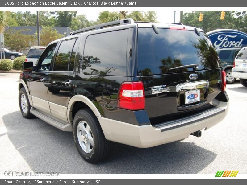 Black / Charcoal Black Leather/Camel 2009 Ford Expedition Eddie Bauer