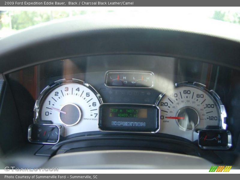 Black / Charcoal Black Leather/Camel 2009 Ford Expedition Eddie Bauer