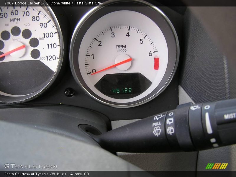 Stone White / Pastel Slate Gray 2007 Dodge Caliber SXT