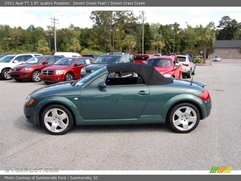 Desert Green Pearl / Desert Grass Green 2001 Audi TT 1.8T quattro Roadster