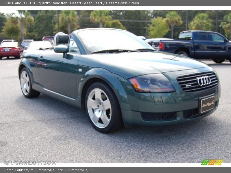 Desert Green Pearl / Desert Grass Green 2001 Audi TT 1.8T quattro Roadster