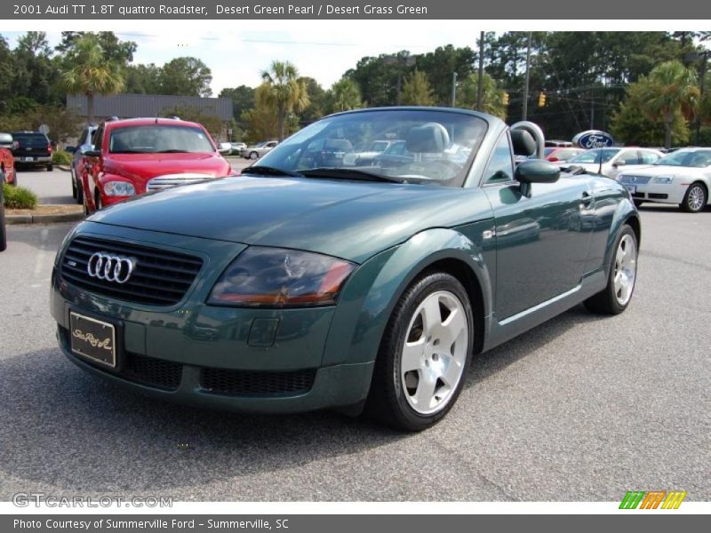 Desert Green Pearl / Desert Grass Green 2001 Audi TT 1.8T quattro Roadster