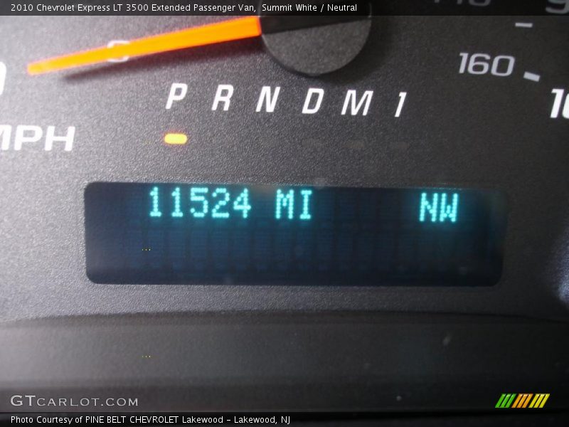Summit White / Neutral 2010 Chevrolet Express LT 3500 Extended Passenger Van