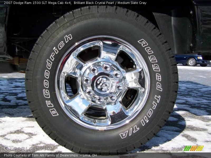 Brilliant Black Crystal Pearl / Medium Slate Gray 2007 Dodge Ram 1500 SLT Mega Cab 4x4