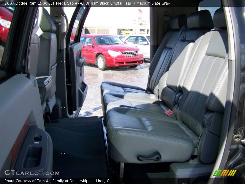 Brilliant Black Crystal Pearl / Medium Slate Gray 2007 Dodge Ram 1500 SLT Mega Cab 4x4