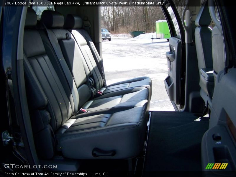 Brilliant Black Crystal Pearl / Medium Slate Gray 2007 Dodge Ram 1500 SLT Mega Cab 4x4